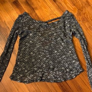 Bethany Mota black and white sweater, size XS
